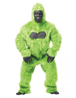 Fantasia masculino de gorila verde – Men’s Green Gorilla Costume