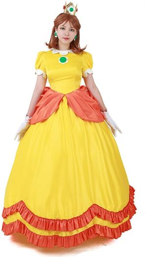 fantasia de princesa Daisy para mulheres – princess daisy costume for women