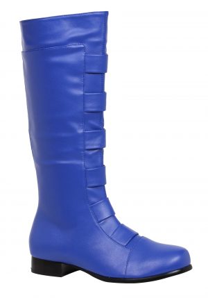 Botas de super-herói azuis adultas – Adult Blue Superhero Boots