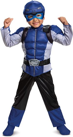 Fantasia Blue Ranger Beast Morphers – Disguise Blue Ranger Beast Morphers Toddler Muscle Costume