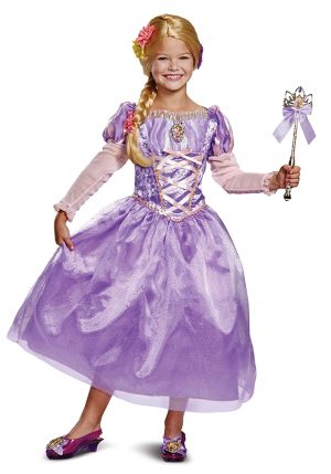 Fantasia Deluxe Tangled Rapunzel para crianças – Tangled Rapunzel Deluxe Costume for Kids