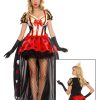 Fantasia de Lantejoulas Rainha de Copas – Luxurious Sequin Queen of Hearts Costume