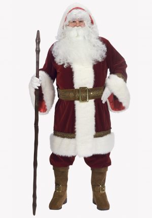 Fantasia de Luxo Papai Noel – Deluxe Old Time Santa Costume