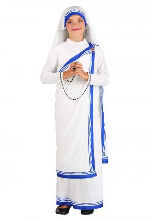 Fantasia de Madre Teresa para meninas -Girls Mother Teresa Costume