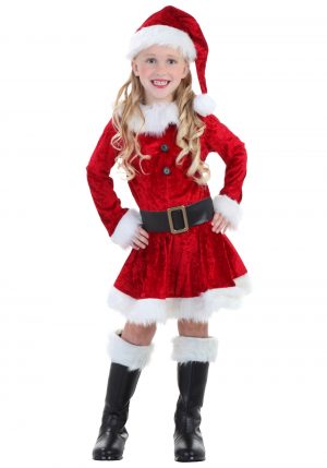 Fantasia de Mamãe Noel para Crianças  -Toddler Mrs Claus Costume