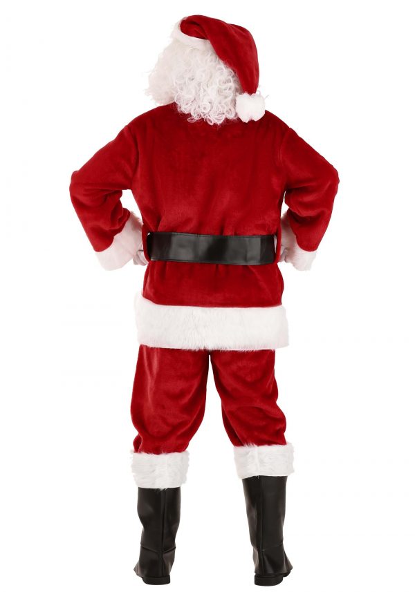 Fantasia de Papai Noel Vermelho Deluxe para Adultos – Deluxe Red Santa Claus Costume for Adults