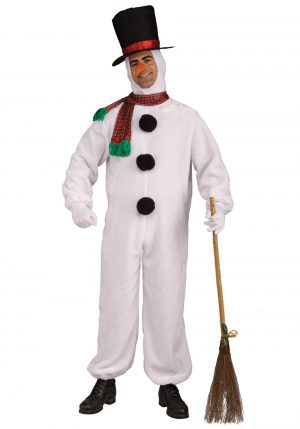 Fantasia de boneco de neve macia adulto – Adult Soft Snowman Costume