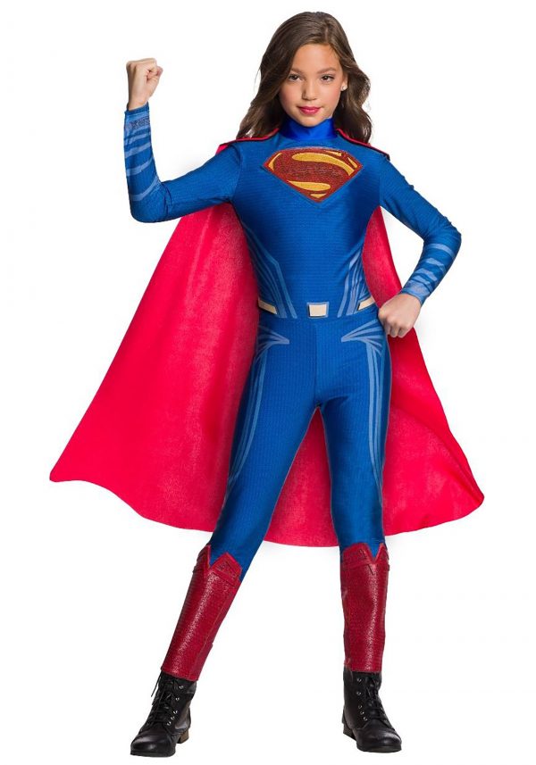 Fantasia de macacão DC Superman para meninas – DC Superman Jumpsuit Costume for Girls