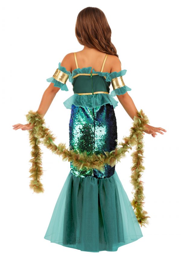 Fantasia de sereia do mar para meninas – Sea Siren Costume for Girls