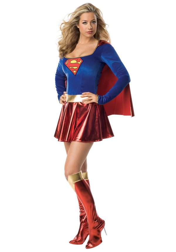 Fantasia de supergirl sexy feminina – Women’s Sexy Supergirl Costume