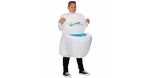 Fantasia de toalete inflável infantil com som – Kids Inflatable Toilet Costume with Sound