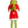 Fantasia infantil O Grinch Deluxe com máscara – Kids The Grinch Santa Deluxe Costume with Mask