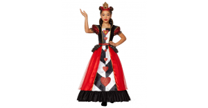 Fantasia infantil de Rainha de Copas – Kids Queen of Hearts Costume