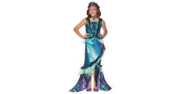 Fantasia infantil de sereia mística  – Kids Mystical Mermaid Costume The Signature Collection