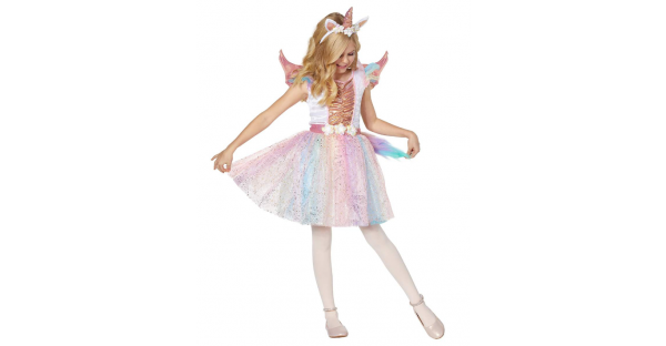 Fantasia infantil de unicórnio rosado – Kids Rosy Unicorn Costume