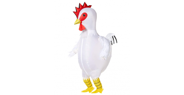 Fantasia inflável de frango adulto – Adult Chicken Inflatable Costume