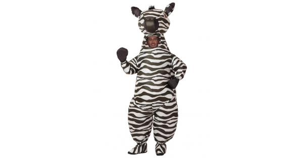 Fantasia inflável de zebra para adultos – Adult Zebra Inflatable Costume