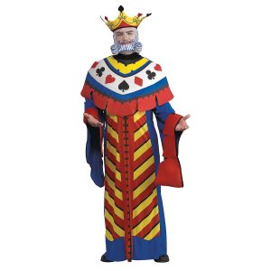 Fantasia masculino do rei das cartas – Men’s Playing Card King Costume