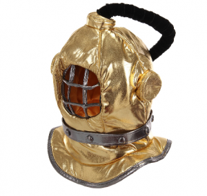 Máscara de capacete de mergulho – Plush Diving Bell Helmet Mask