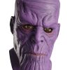 Máscara masculina de látex da Marvel Avengers Thanos – Marvel Avengers Infinity War Thanos Men’s Latex Mask