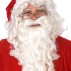 Conjunto de peruca e barba de Papai Noel adulto – Adult Santa Claus Wig and Beard Set