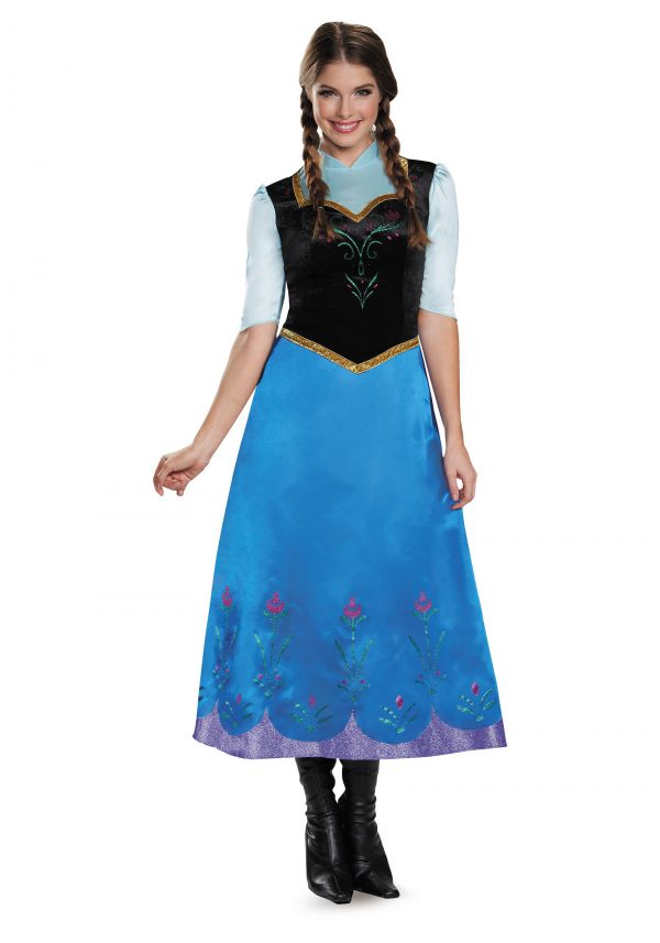 Fantasia Deluxe Frozen Viajando Anna – Frozen Traveling Anna Deluxe Costume