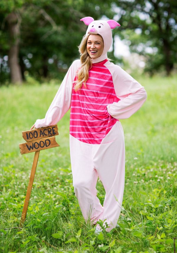 Fantasia adulta de Leitão Ursinho Pooh – Deluxe Winnie the Pooh Piglet Adult Costume
