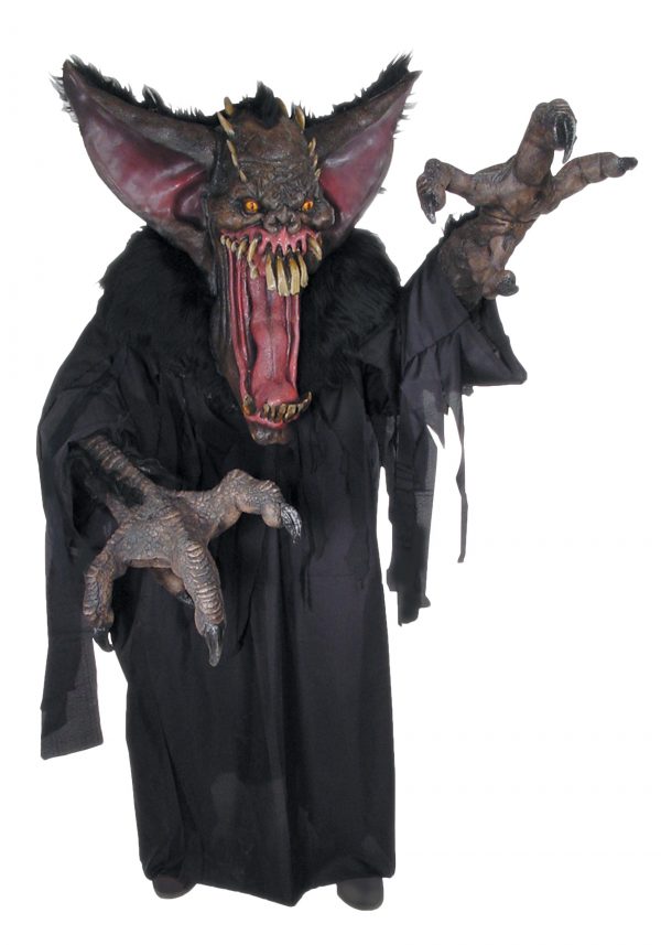 Fantasia de Reacher de criatura morcego horrível-Gruesome Bat Creature Reacher Costume