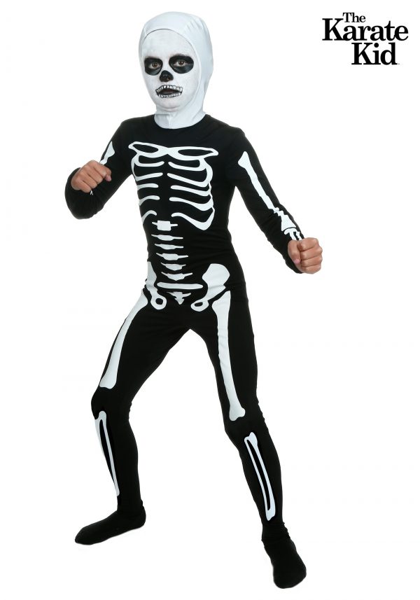 Fantasia de esqueleto infantil de Karate Kid – Kids Karate Kid Skeleton Suit Costume