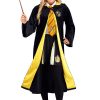 Fantasia de manto Harry Potter Deluxe Hufflepuff para adultos – Harry Potter Deluxe Hufflepuff Robe Costume for Adults