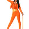 Fantasia de smoking laranja adulta – Adult Female Orange Tuxedo Costume