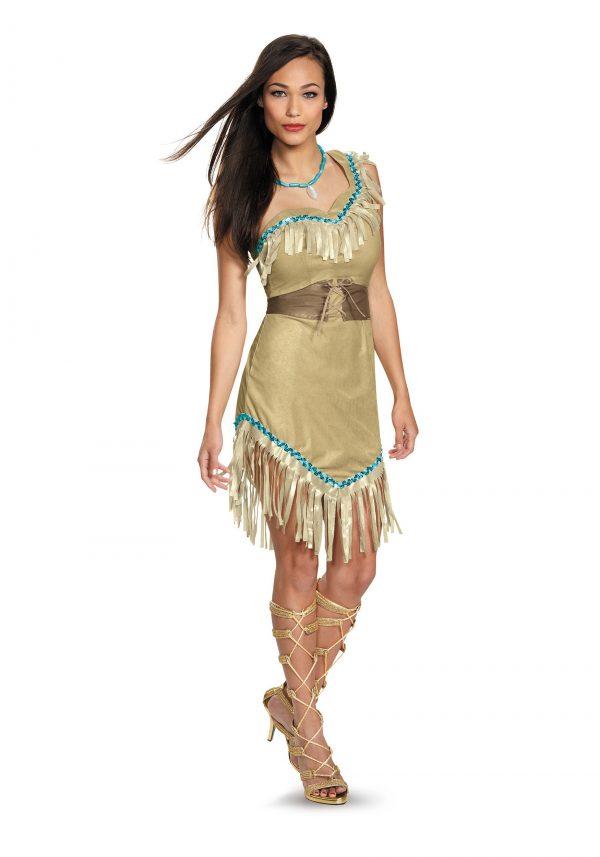 Fantasia feminina Pocahontas Deluxe – Womens Deluxe Pocahontas Costume