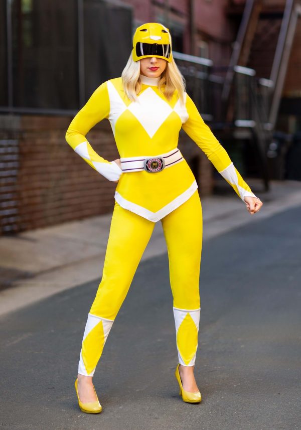 Fantasia feminino de Power Ranger Amarelo – Power Ranger Yellow Ranger Women’s Costume