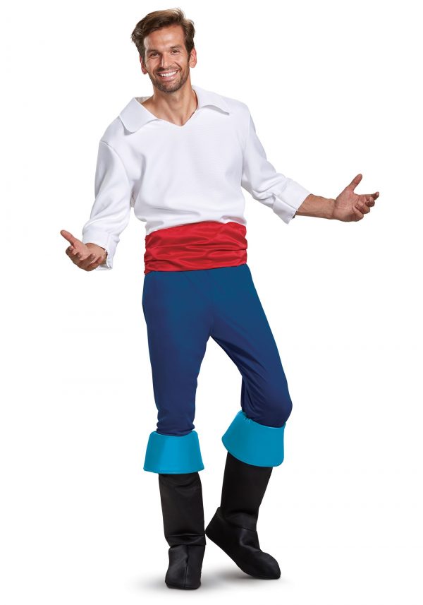 Fantasia masculina Disney Prince Eric Deluxe – Disney Prince Eric Deluxe Mens Costume