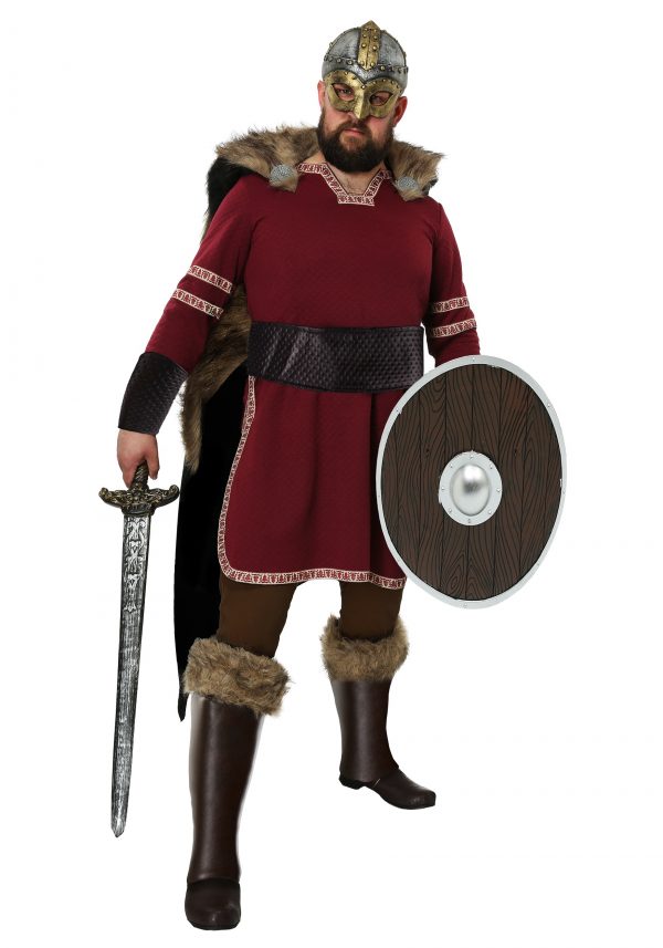 Fantasia masculino de viking da Borgonha – Men’s Burgundy Viking Costume