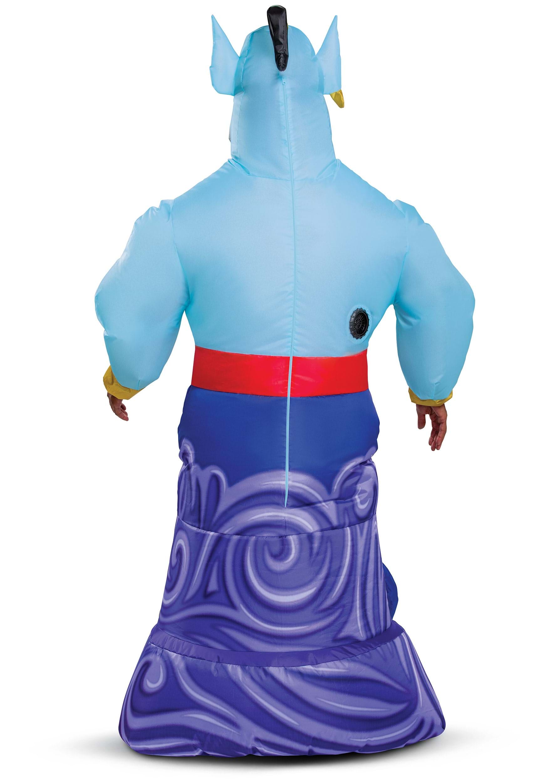Fantasia inflável de gênio adulto de Aladdin - Aladdin (Animated) Adult  Genie Inflatable Costume