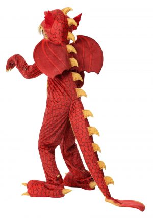 Fantasia de dragão vermelho de luxo infantil – Child’s Deluxe Red Dragon Costume