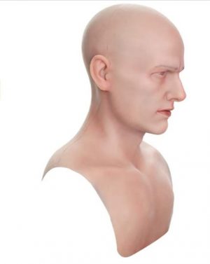 Máscara de silicone facial masculina realista  – Realistic male silicone face mask