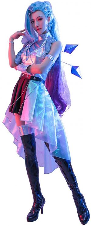 Fantasia Cosplay feminino de couro serafim MicCostumes – Women’s Seraph Leather Cosplay Costume MicCostumes