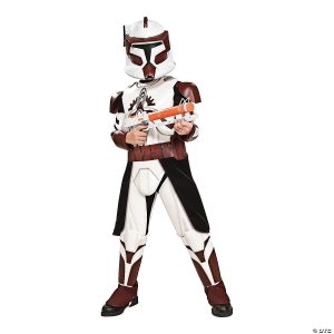 Fantasia Deluxe Star Wars Clone Wars Comandante Fox – Boy’s Deluxe Star Wars Clone Wars Commander Fox Costume