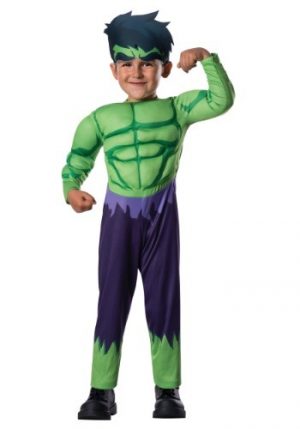 Fantasia Hulk Deluxe para Crianças – Toddler Deluxe Hulk Costume