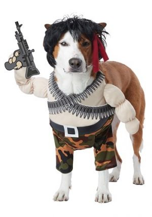 Fantasia de Rambo para Cachorro – Action Hero Costume for Pets