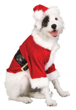 Fantasia de animal de estimação do Papai Noel- Santa Pet Costume