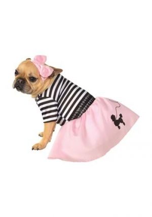 Fantasia de animal de estimação dos anos 50 – 1950’s Poodle Skirt Pet Costume