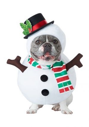 Fantasia de cachorro boneco de neve – Snowman Dog Costume