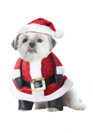 Fantasia de cachorro do papai noel – Santa Pup Dog Costume