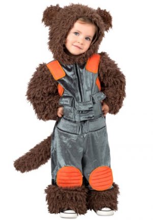 Fantasia de criança de guaxinim-foguete dos Guardiões da Galáxia  – Guardians of the Galaxy Rocket Raccoon Toddler Costume
