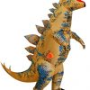 Fantasia de dinossauro inflável para crianças, T-Rex Skeleton Stegosaurus – Inflatable Dinosaur Costume for Kids, T-Rex Skeleton Stegosaurus