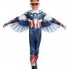Fantasia de falcão para crianças Marvel, o falcão e o soldado invernal – Falcon Costume for Kids – Marvel The Falcon and the Winter Soldier