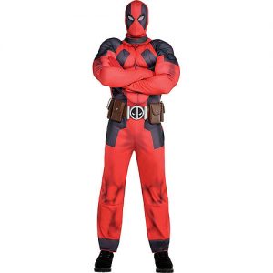 Fantasia de músculo de Deadpool adulto – Adult Deadpool Muscle Costume